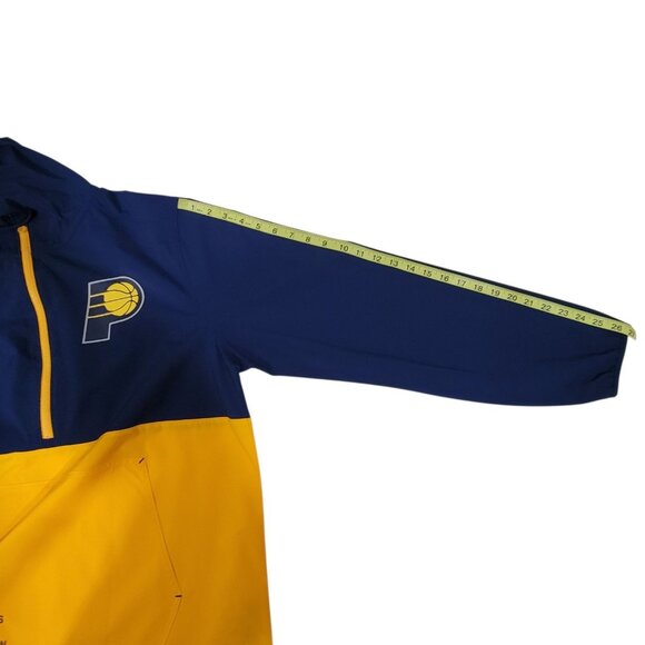 Indiana Pacers Anorak Windbreaker Jacket Mens Large Hood Pullover Fanatics NBA - Picture 11 of 14